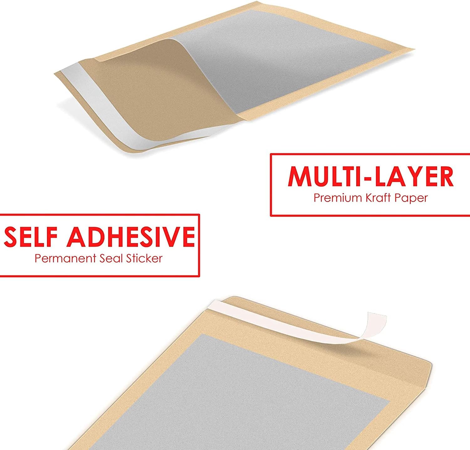 5 X A4 Board Back Manila Envelopes. Please Do Not Bend Written On Each Envelope. Size- 324mm x 229mm .Self Seal Secure Envelopes. 5 ENVELOPES - Image 4