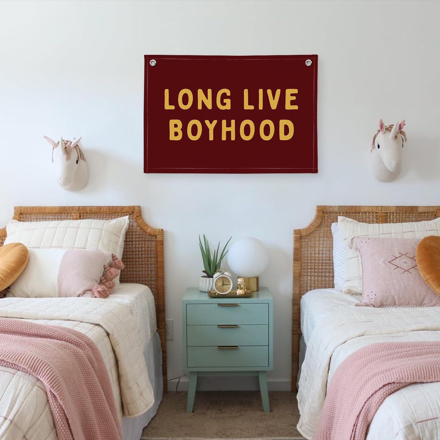Long Live Boyhood Banner,Boys Room Wall Hanging image 5