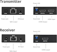 Vista 6 de SIIG Extensor HDMI 4K sobre Cat6, 164 pies, paso IR y salida de video, HDCP 2.2, audio de 5.1 canales, reducción de escala automática, protección