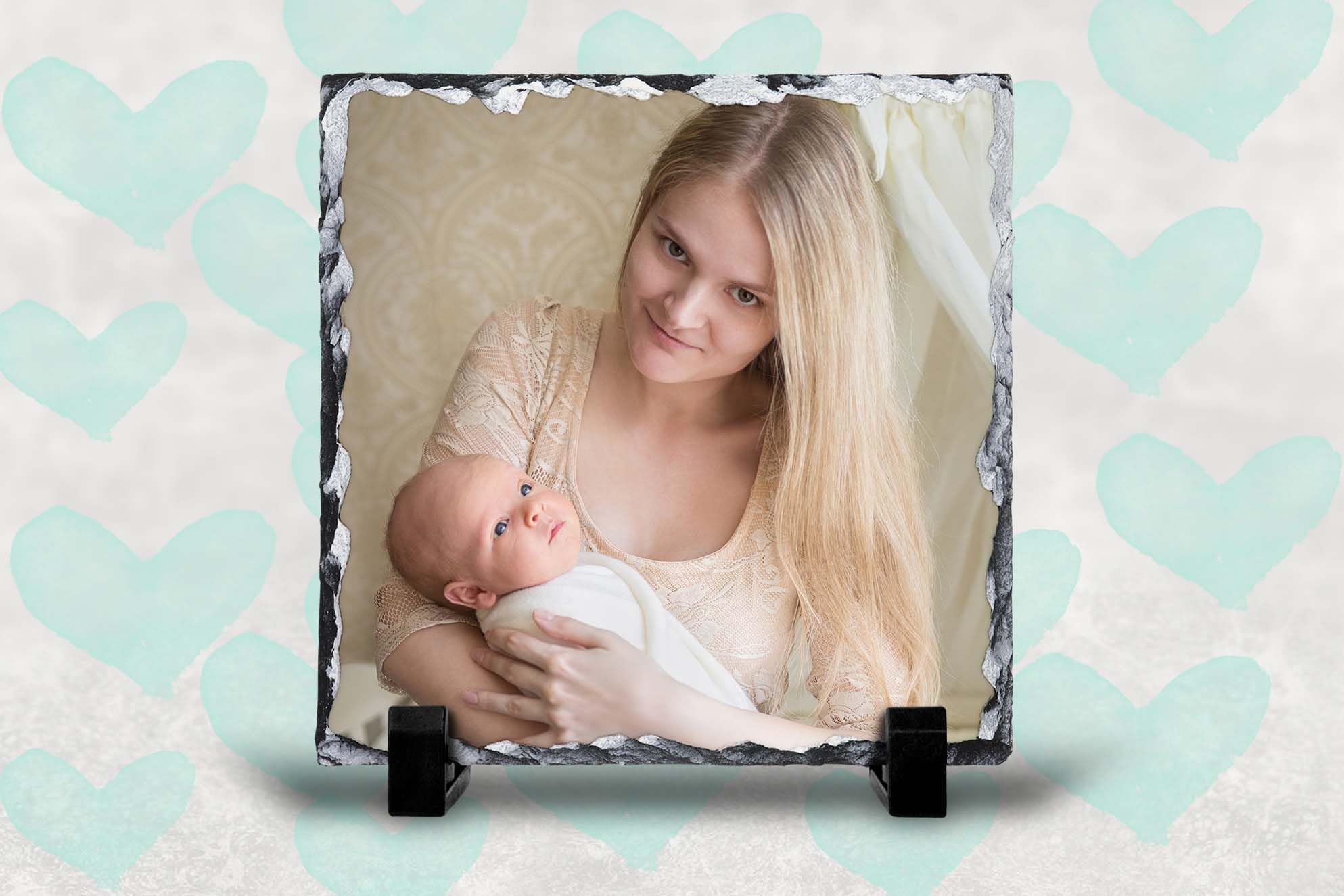 Personalised Photo Rock Slate (Square)