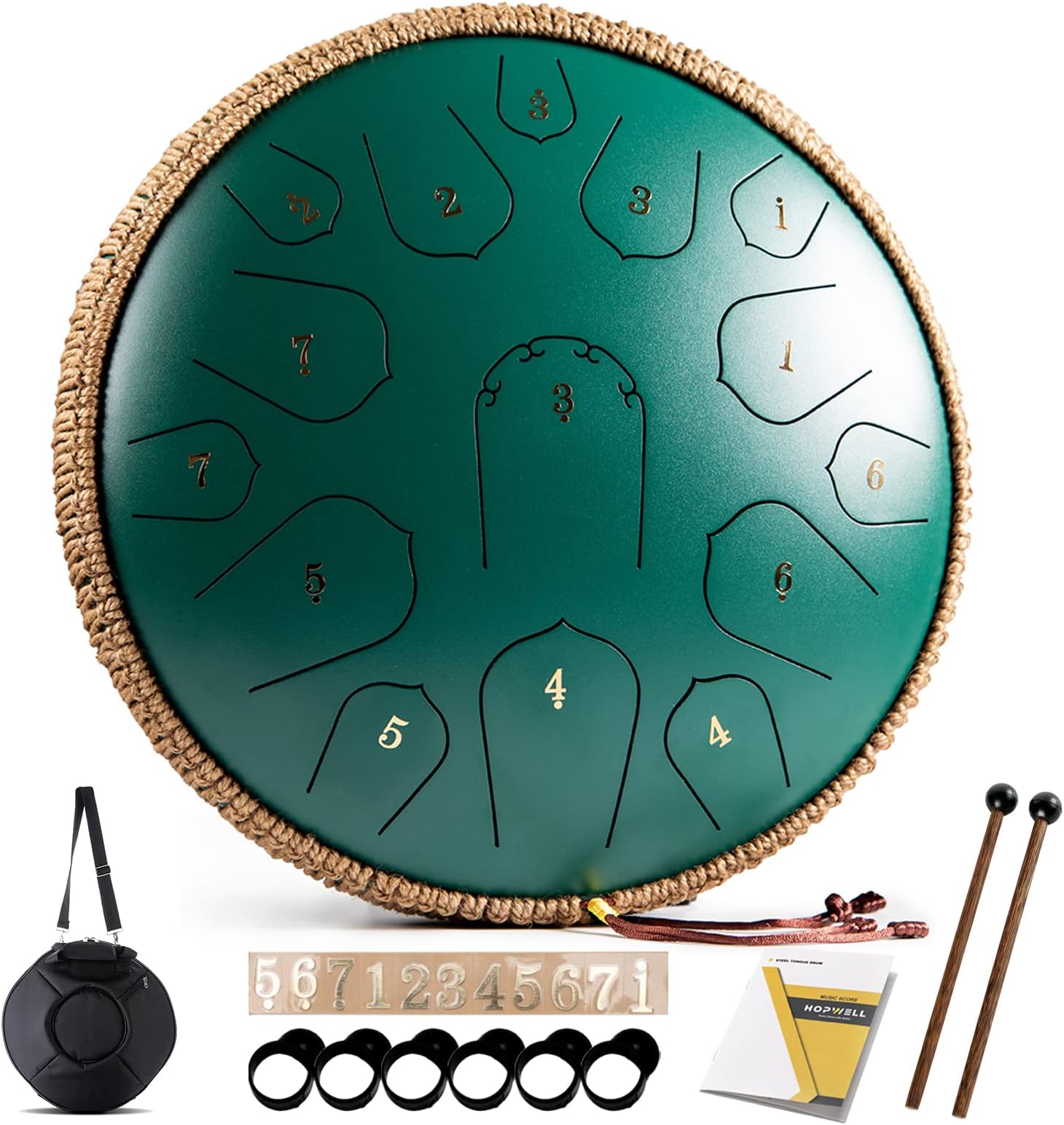 Steel Tongue Drum 11 Notes 12 inches Percussion Instrument Handpan