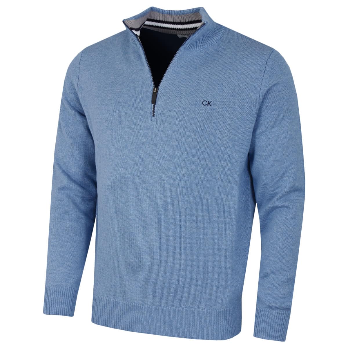 Calvin Klein Men's Sky Marl Sport 1/2 Zip Ck Golf Sweater - Xxxl