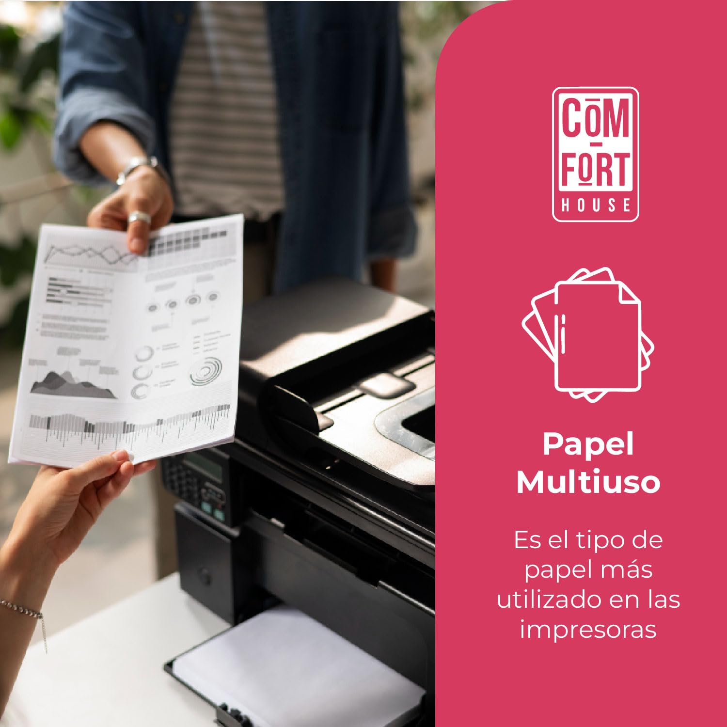 Fogli di marca Copy Paper | Scatola 500 fogli | DIN A4 e 80 g | Pacchetti per ufficio, casa | fogli per stampanti laser e iniezione - Fax | Confezione da 300 confezioni