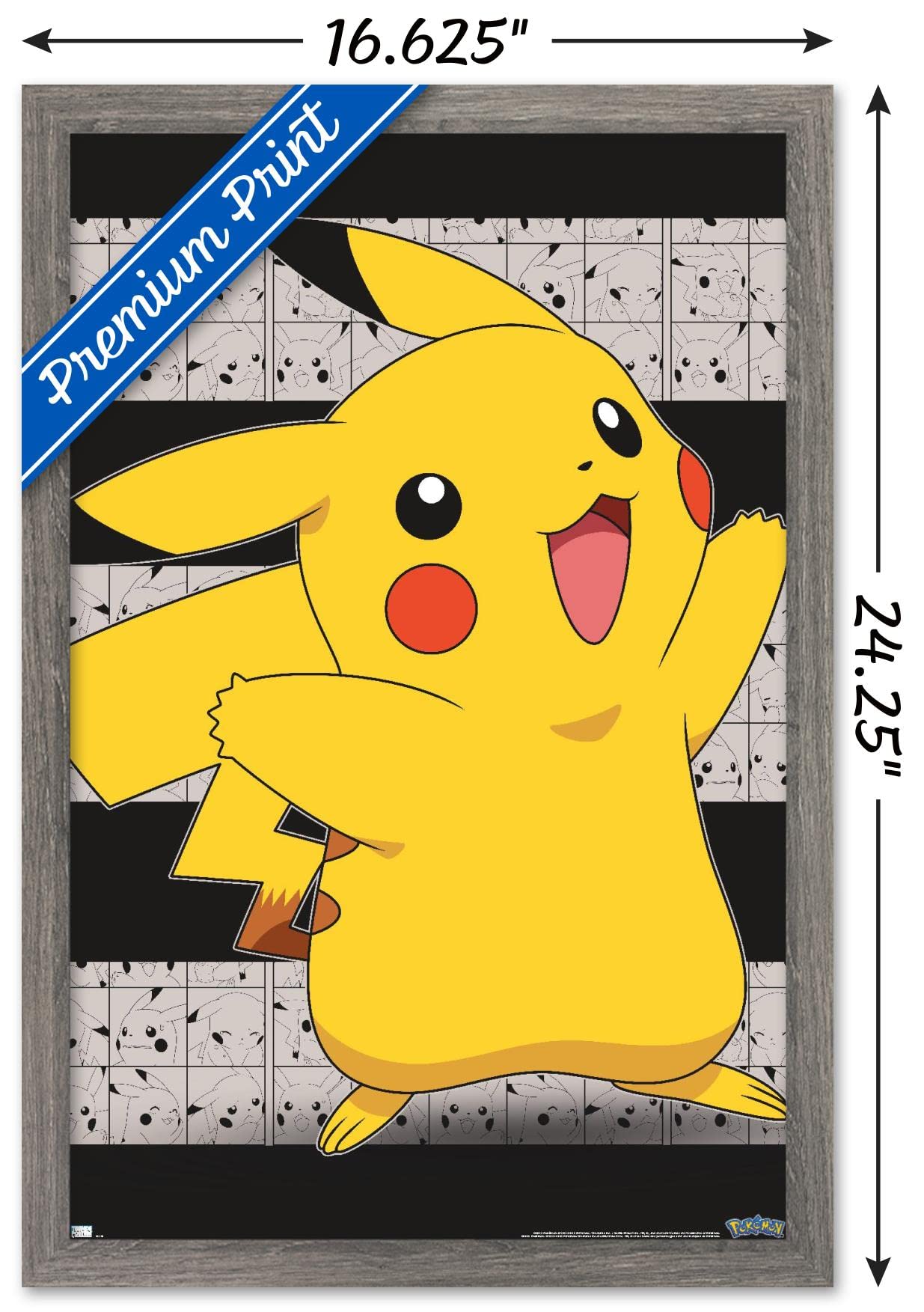Amazon.com: Trends International Pokémon - Pikachu Open Arms Wall
