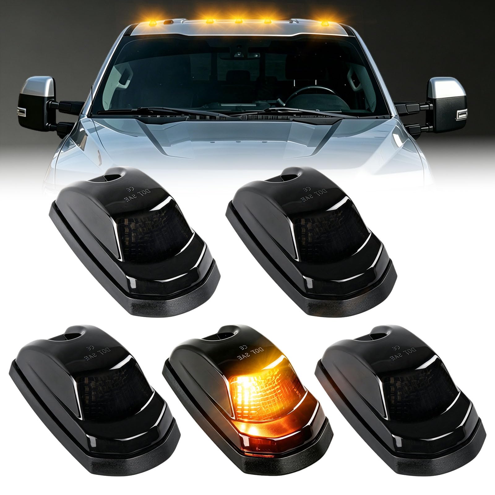 Gempro LED Cab Roof Marker Lights for Ford Super Duty