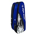 Jager-Smith ORCA Blue & Black Double Zipper Badminton Sports Bag with Shoe Compartment | Front Zip Pocket| Made in India gallery image