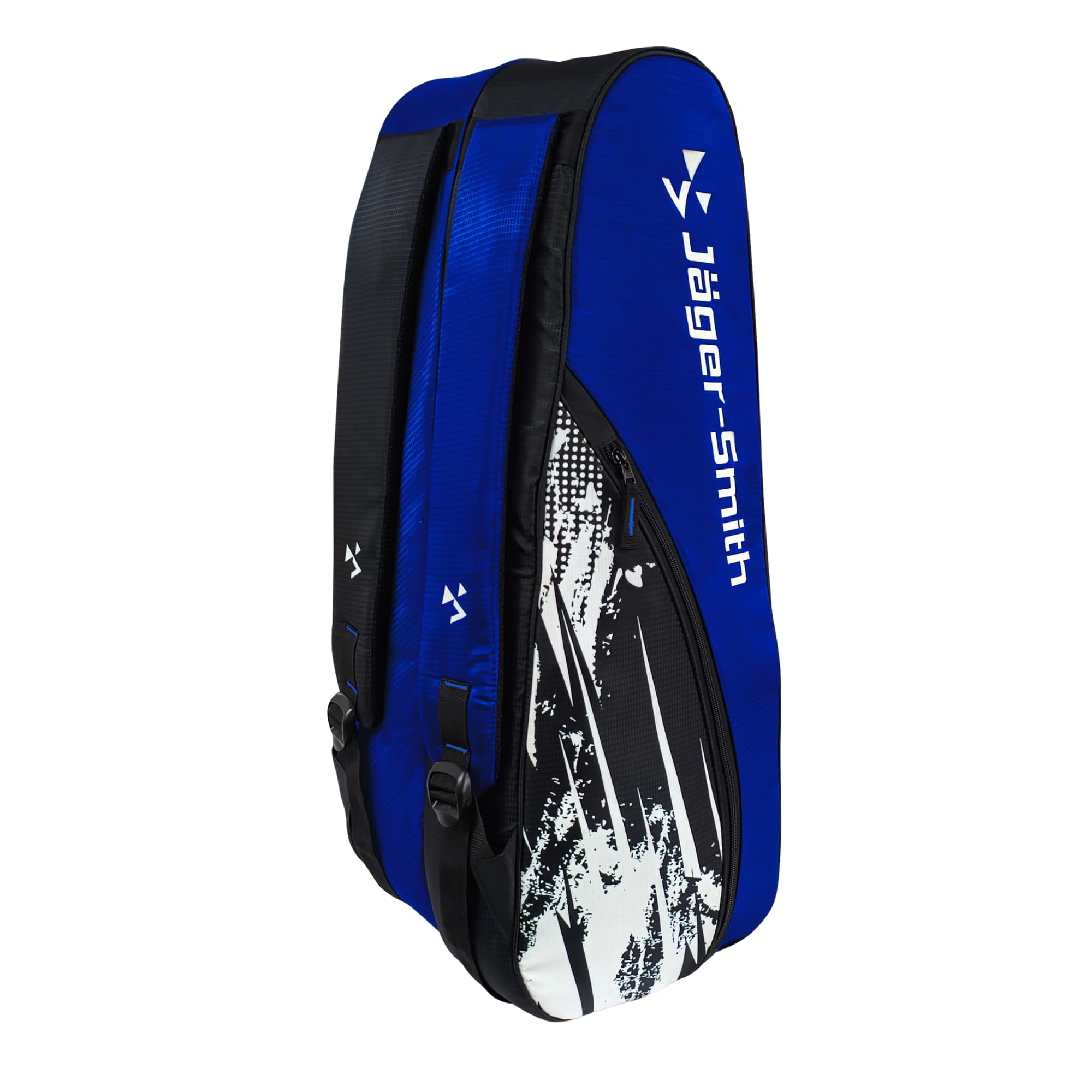 Jager-Smith ORCA Blue & Black Double Zipper Badminton Sports Bag with Shoe Compartment | Front Zip Pocket| Made in India-picture-18