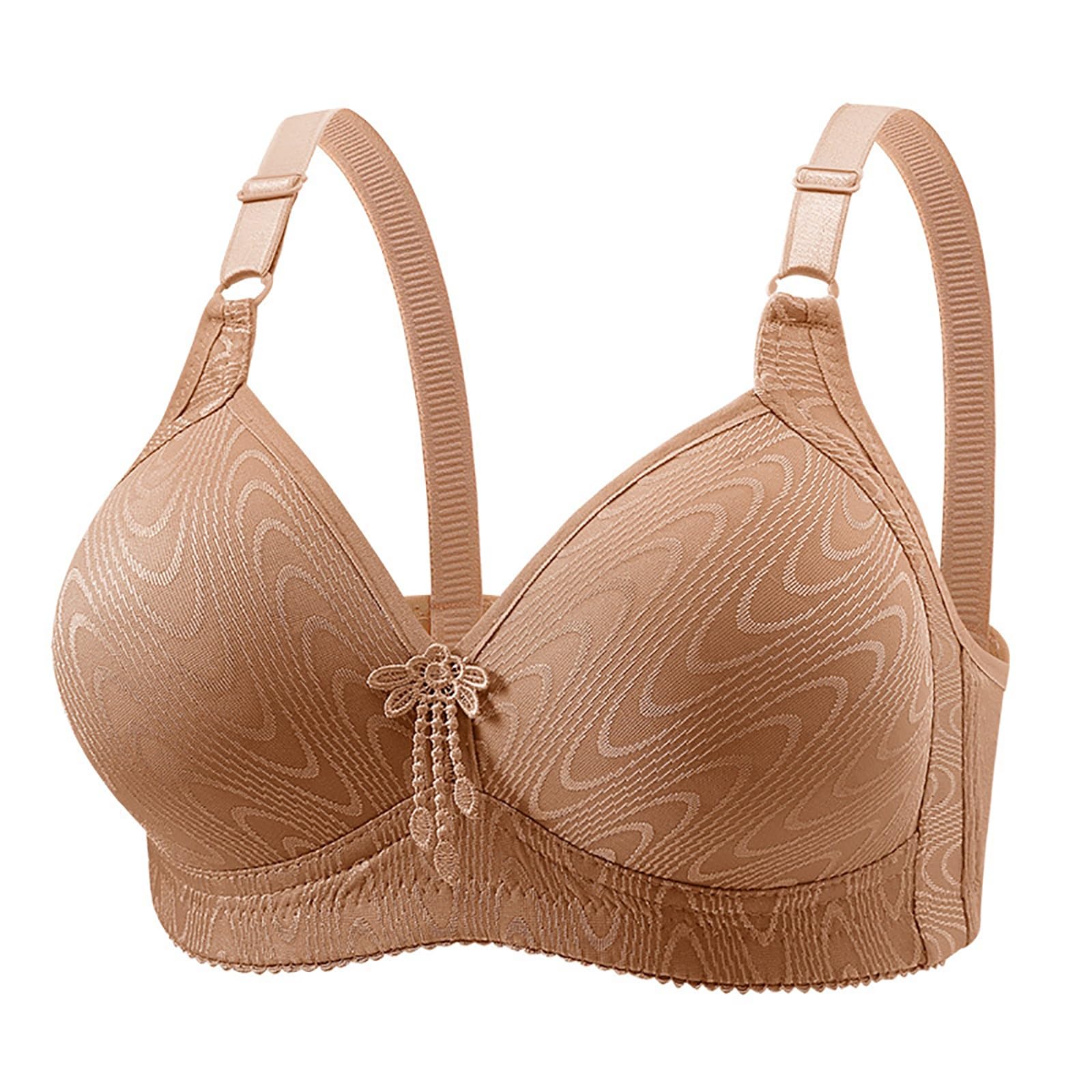 Cocila Soutien Gorge sans Armature Brassière Femme Push Up pour Femmes Armatures Soutien-Gorge Réglable Couverture Complète Grande Taille Quotidien Paquet 4 Gorges Forte Poitrine De Sport sous