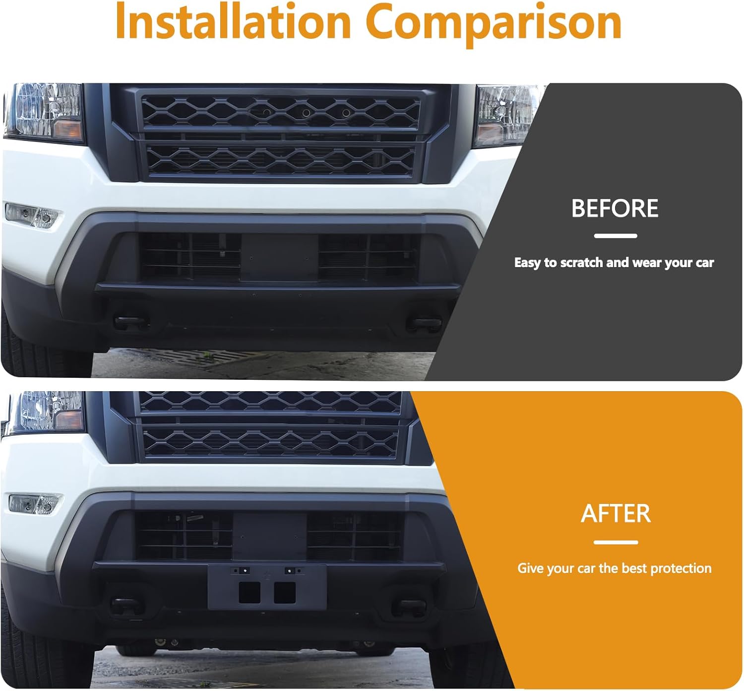 Car License Plate Frames Compatible with Nissan Frontier 2022-2024 ABS Truck Front License Plate Holde Bracket Mounting Kit Replace for 962109BU0A