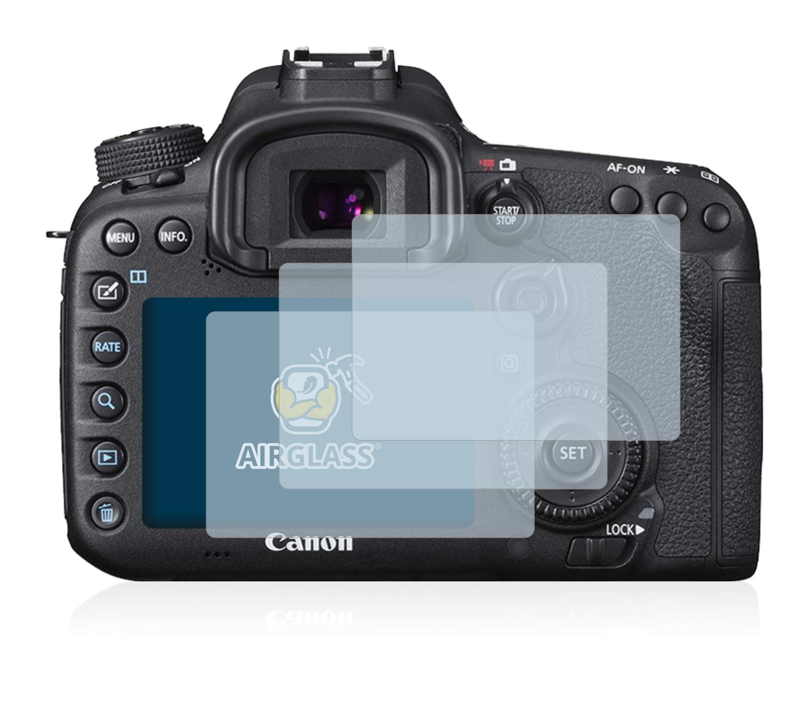 Pellicola Protettiva In Vetro 0,4 Mm Per Canon 7D Mark II, Antigraffio Fittings4you (44641)