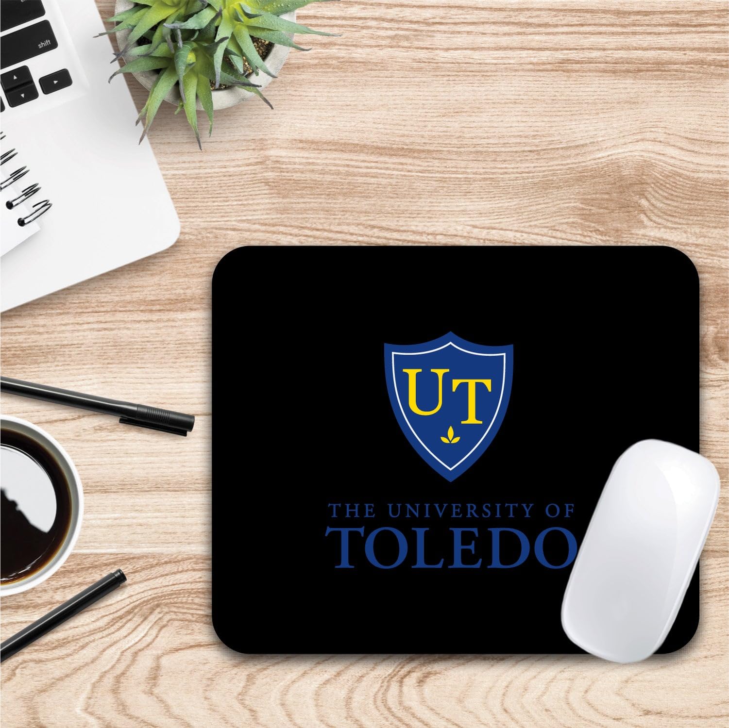 Mouse Pad, Fabric, University of Toledo Standard/Classic Black