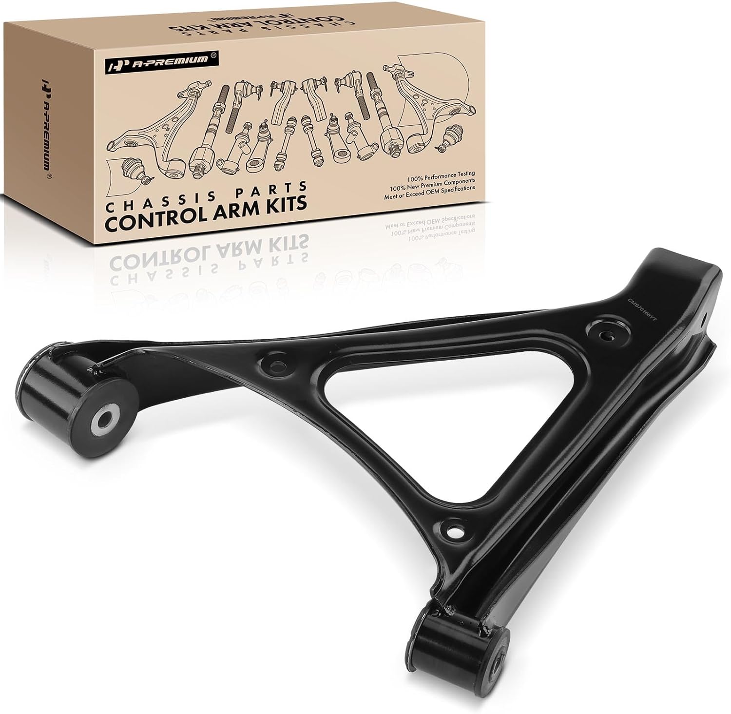 A-Premium Rear Left Forward Lower Control Arm, with Bushing, Compatible with Audi Q7 2007-2015, Porsche Cayenne 2003-2010, Volkswagen Touareg 2004-2010