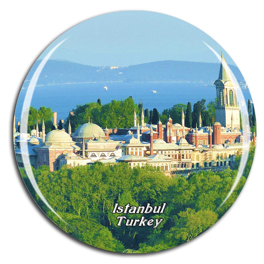 Weekino Turkey Topkapi Palace Istanbul Fridge Magnet 3D Crystal Glass Tourist City Travel Souvenir Collection Gift Strong Refrigerator Sticker