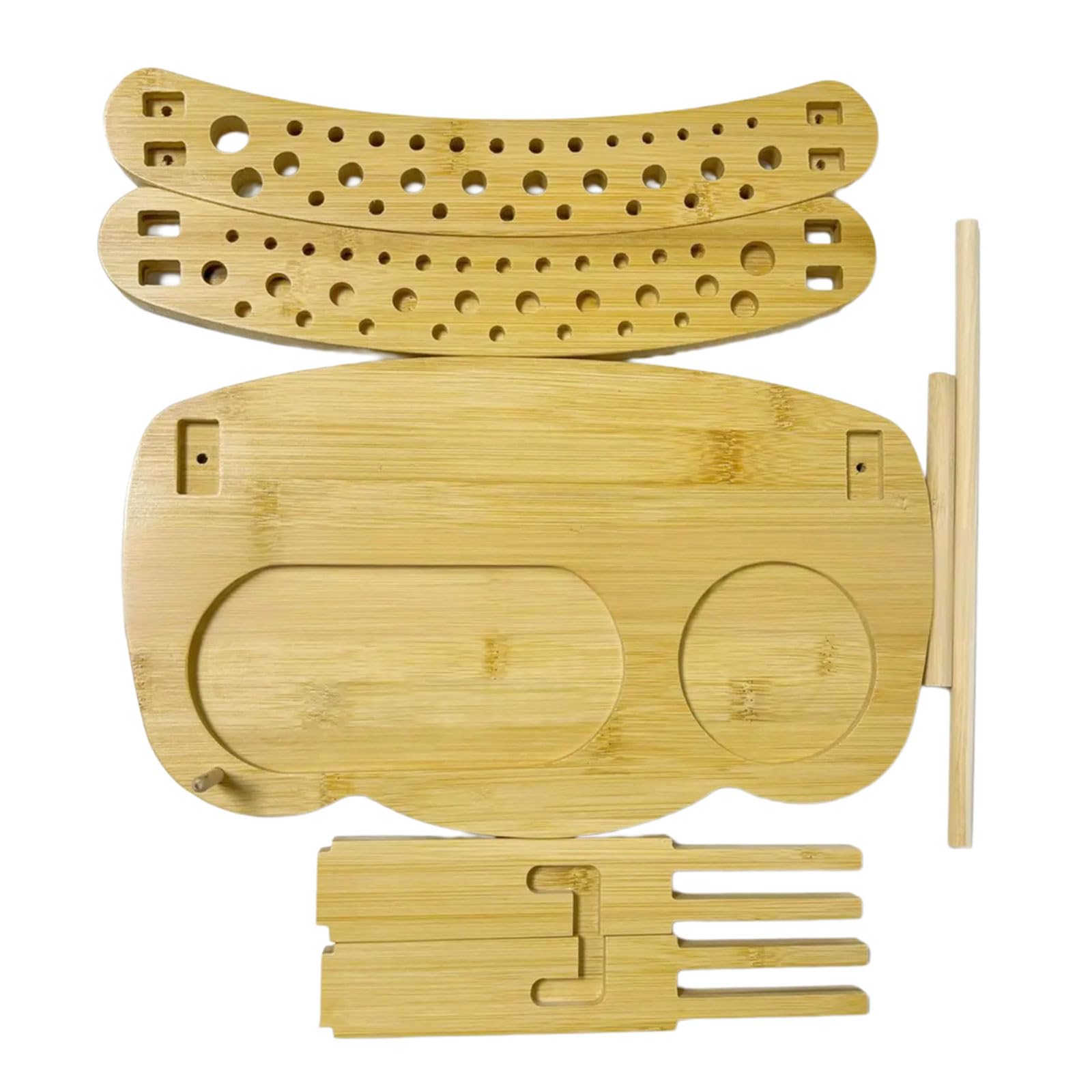 carotoe Thread Rack Wood Sewing Thread Organizers Bobbin Holder Base Embroidery Spools Storage Holder for Crochet & Knitting Crochet Yarn Organizers