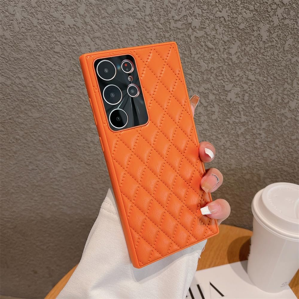 Coque Samsung S23 Plus diamant de luxe 3D orange souple - 6