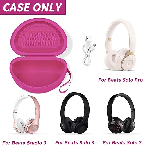 Vista 33 de Funda para auriculares compatible con Beats Solo 4, Studio Pro x Kim Kardashian, Solo3, Studio3, Solo2, Solo Pro, auriculares Bluetooth en la oreja