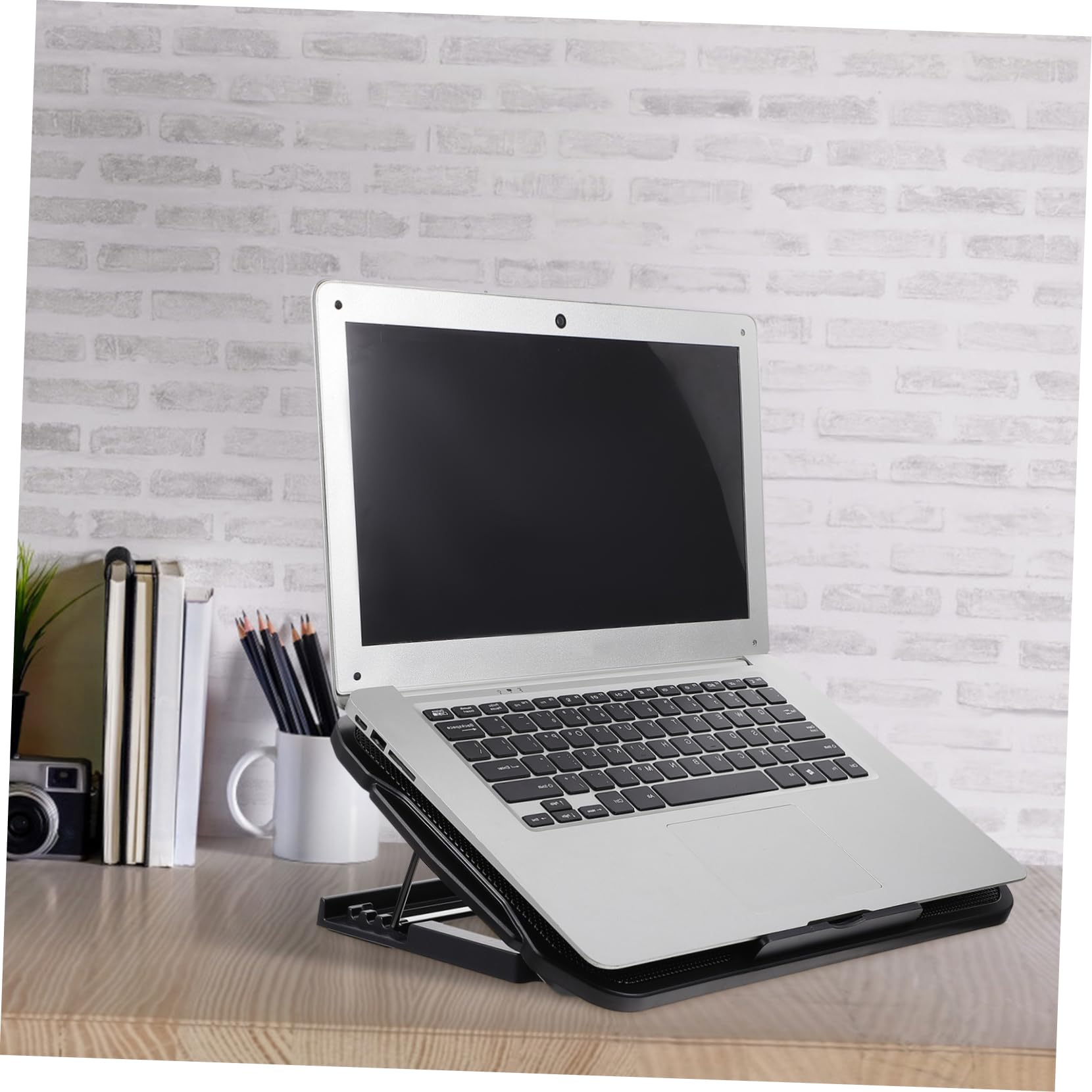 HEMOTON Soporte para Portátiles Enfriador Portátil Disipador De Doble Interfaz USB Cómodo y Estable