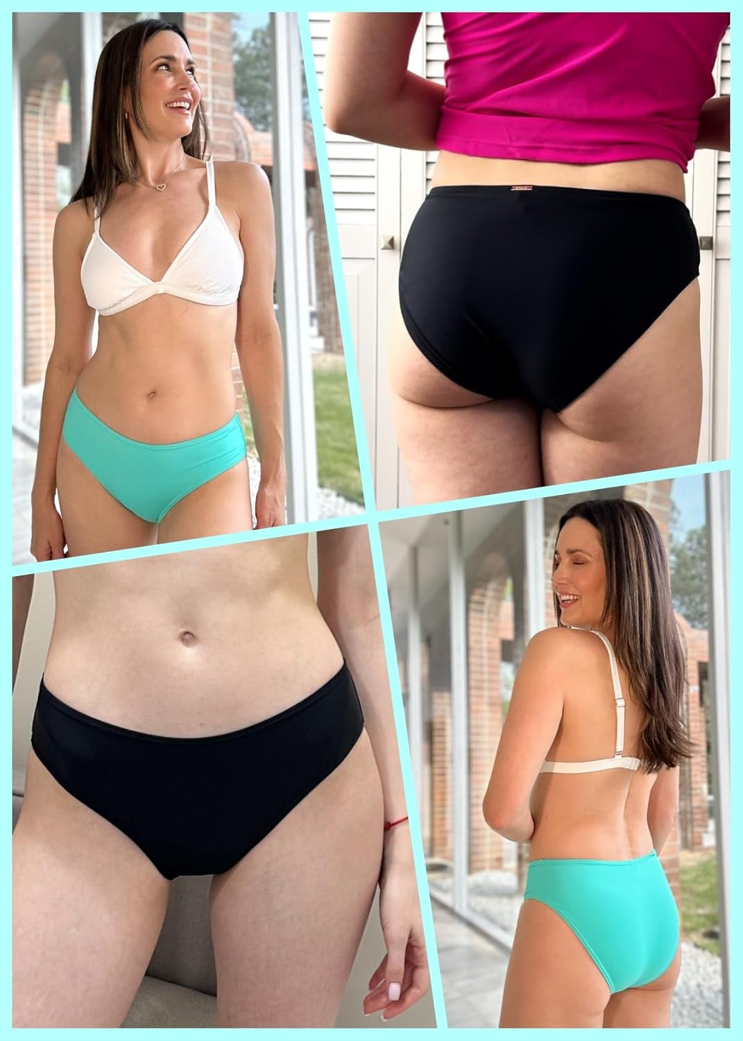 Zmart Women Standard Strappy Bikini Bottoms Full Coverage Bathing Suit Cutout Swim Low Rise Swimsuit Bottom - Image 6