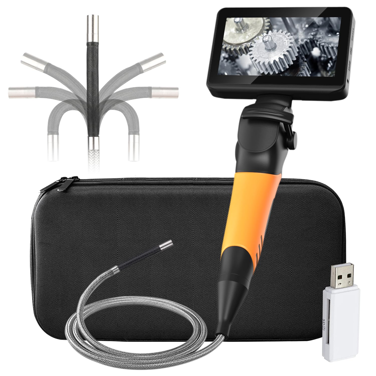 Amazon | EISTAKAO 4mm 先端可動式ファイバースコープ 4.5インチ  