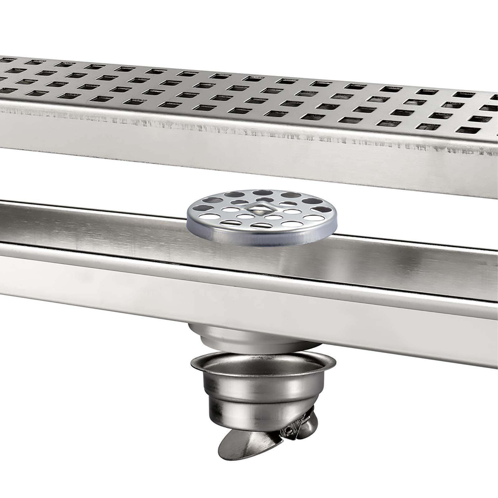 Buy Uitllna Linear Shower Drain Chrome Deodorizer Shower Floor Drain