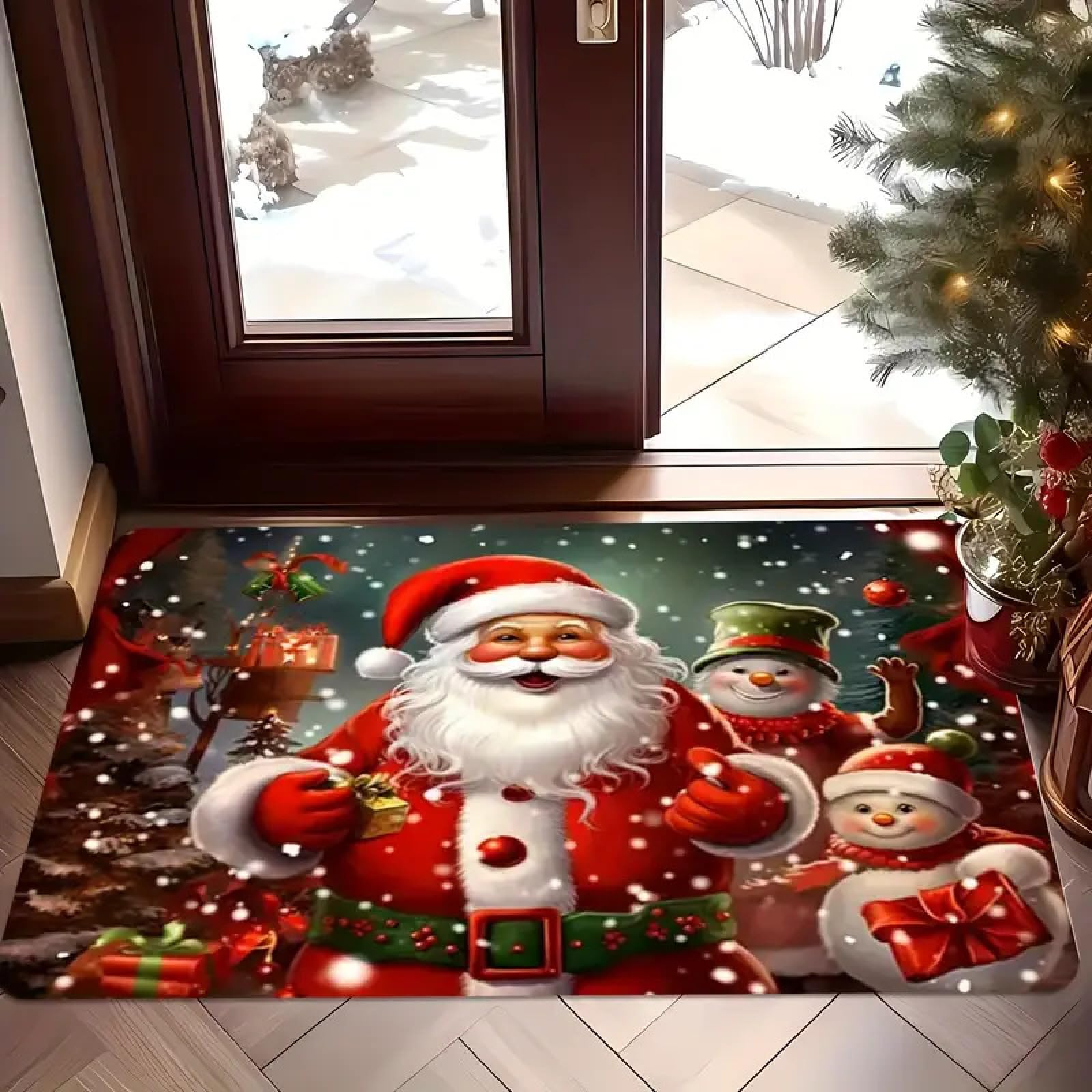 Tapis entrée intérieur antidérapant et lavable en machine