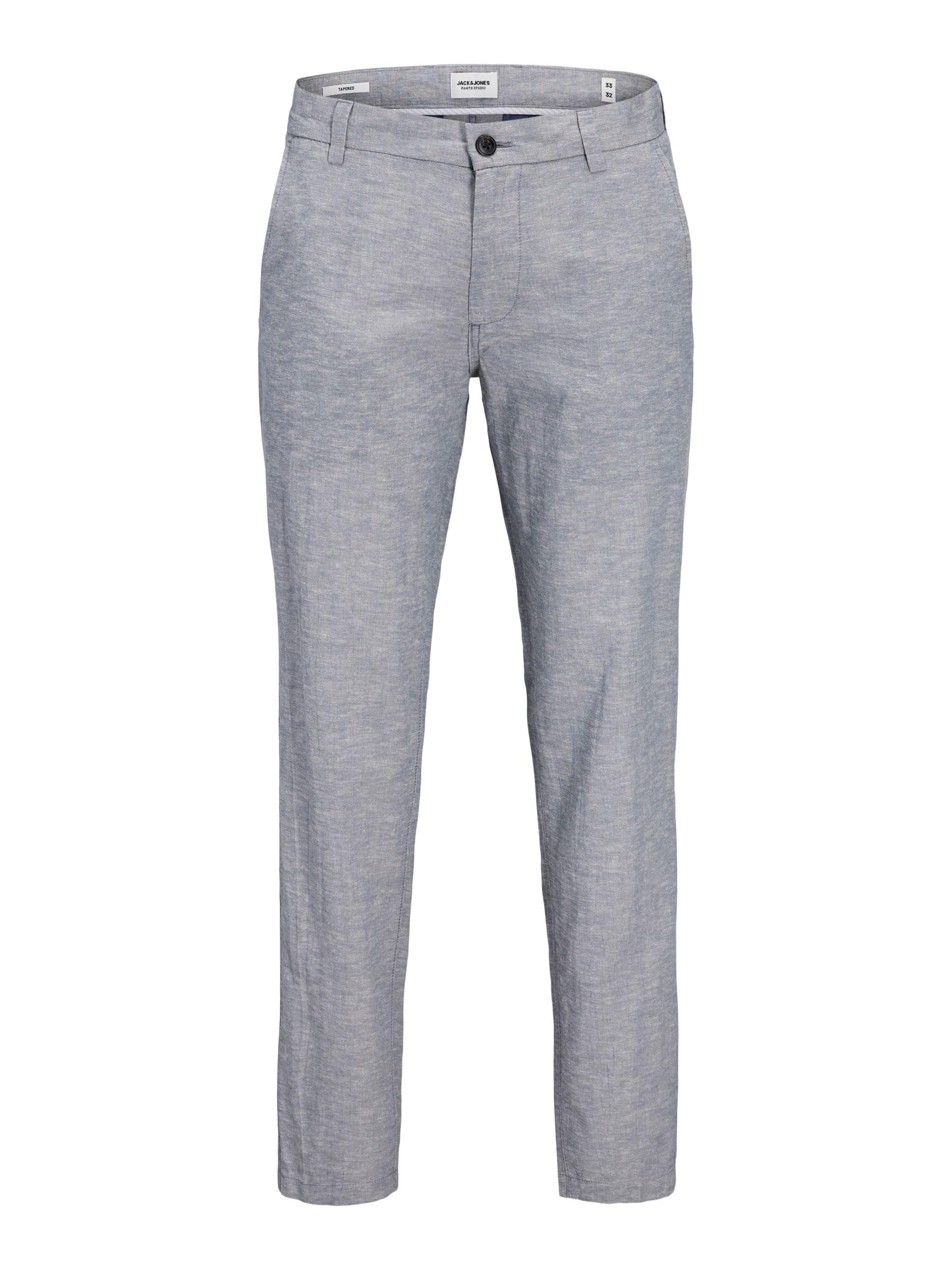 JACK & JONES Herren JPSTACE JJSUMMER Linen Blend Pant SN Jeansshorts, Faded Denim/Detail:Melange,30W / 34L