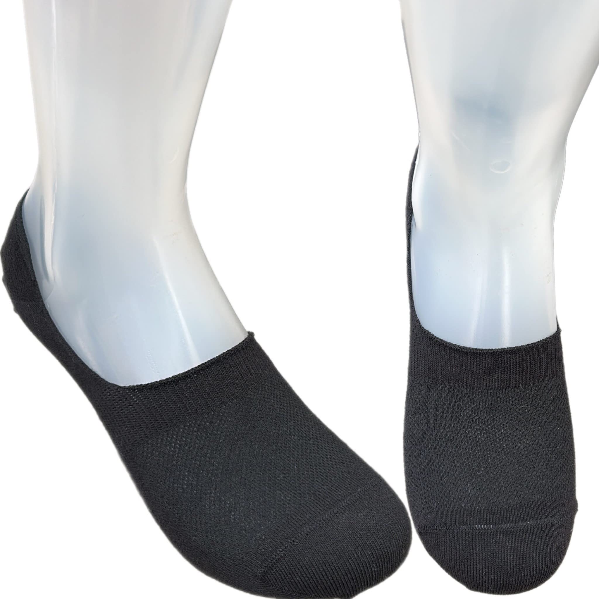 Infinity - 12/6 Paia Calze Fantasmini Uomo con Tecnologia Antiscivolo, Calze Filo di Scozia Uomo Corte in Puro Cotone Elasticizzato, Calzini Invisibili Ideali per Mocassino Made in Italy