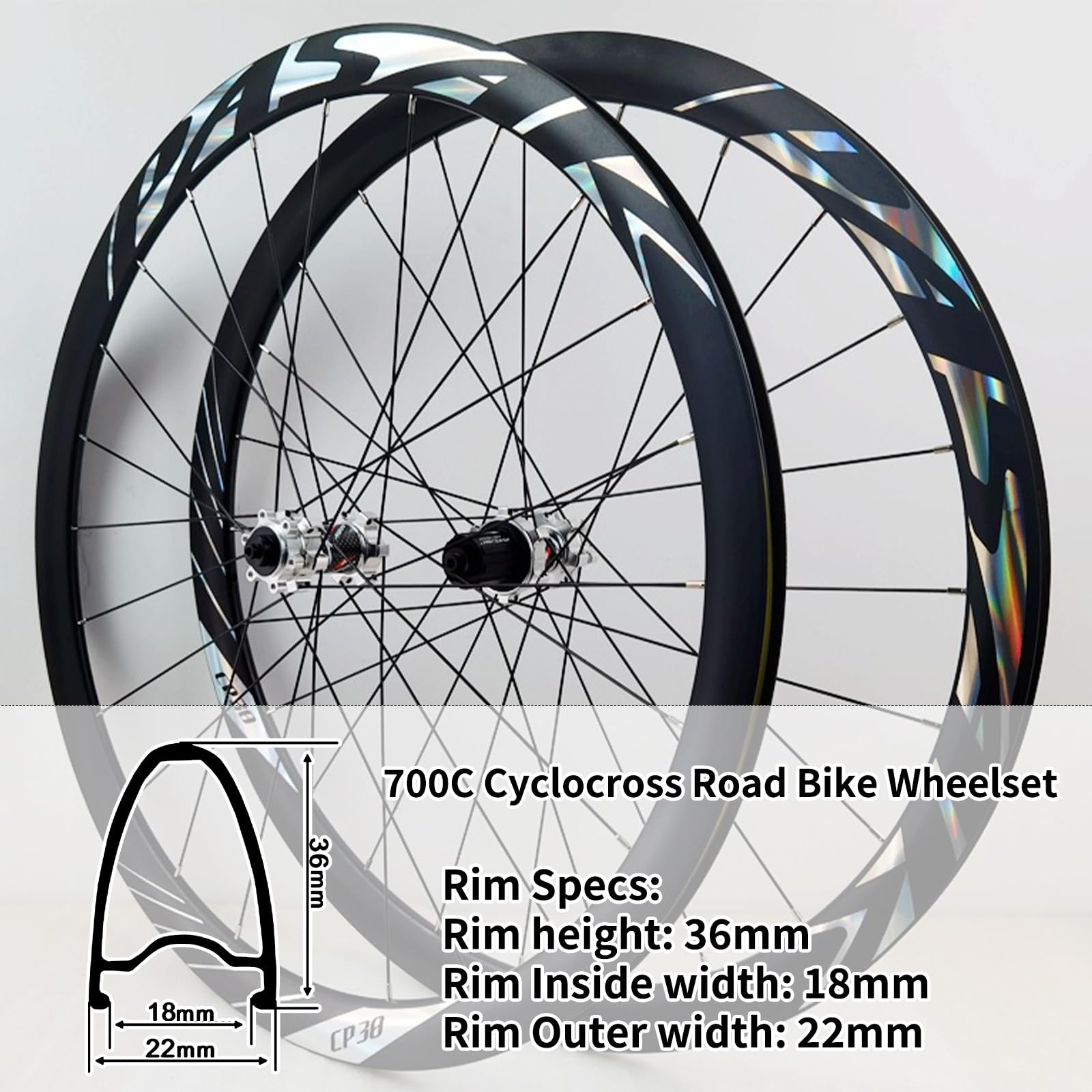 Roue de vélo 700C haut 27mm diamètre 622x17C alliage jante de vélo de