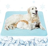 SuBleer Upgraded Self-Cooling Dog Mat - Breathable Pet Cooling Pad for Dogs & Cats, Washable, Indoor Outdoor Use, Multiple Sizes