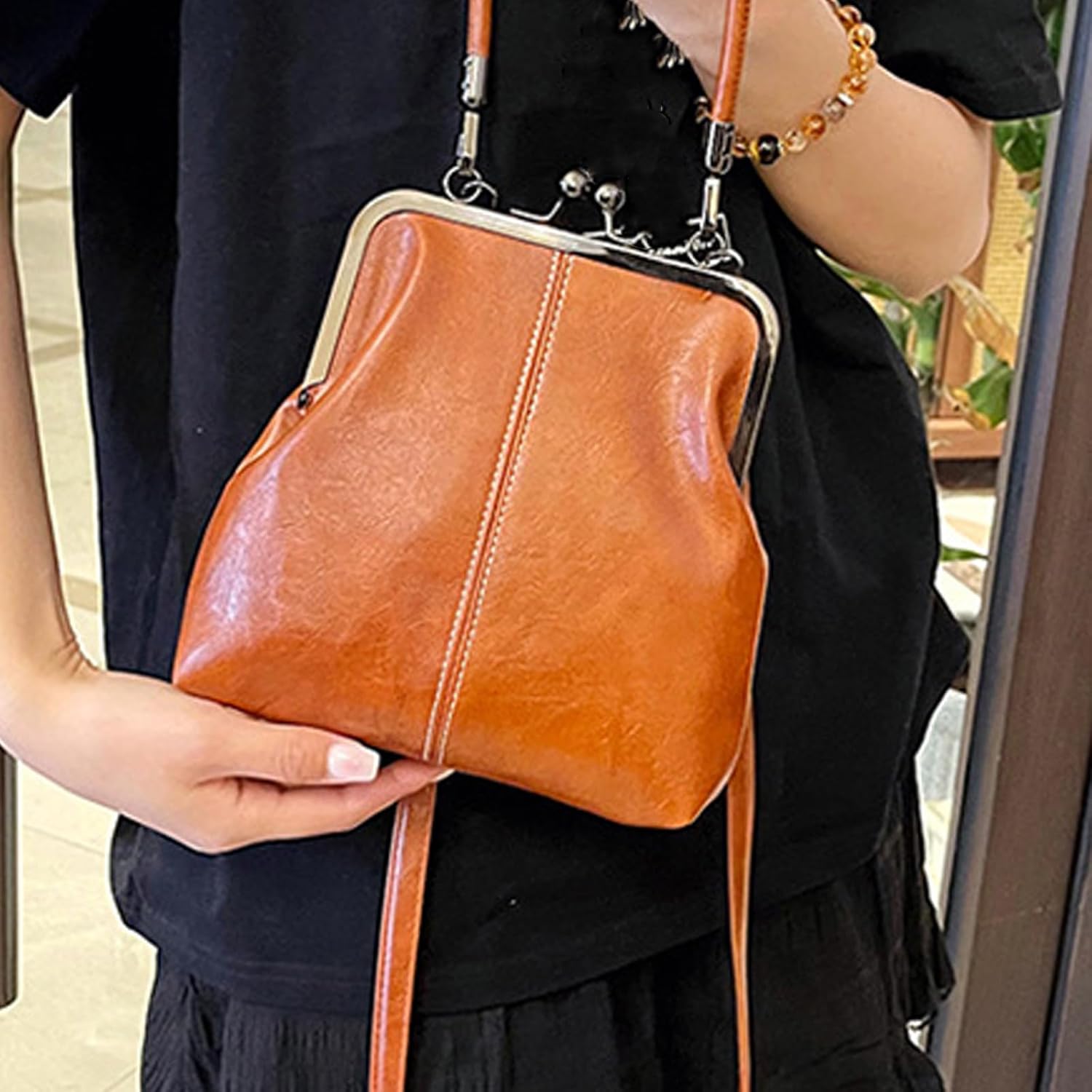 Small Crossbody Purse Women Minis Toted Bag Top Handle Shoulder Bag Compact Handbags with Adjustable Strap Phone Purse - Image 3