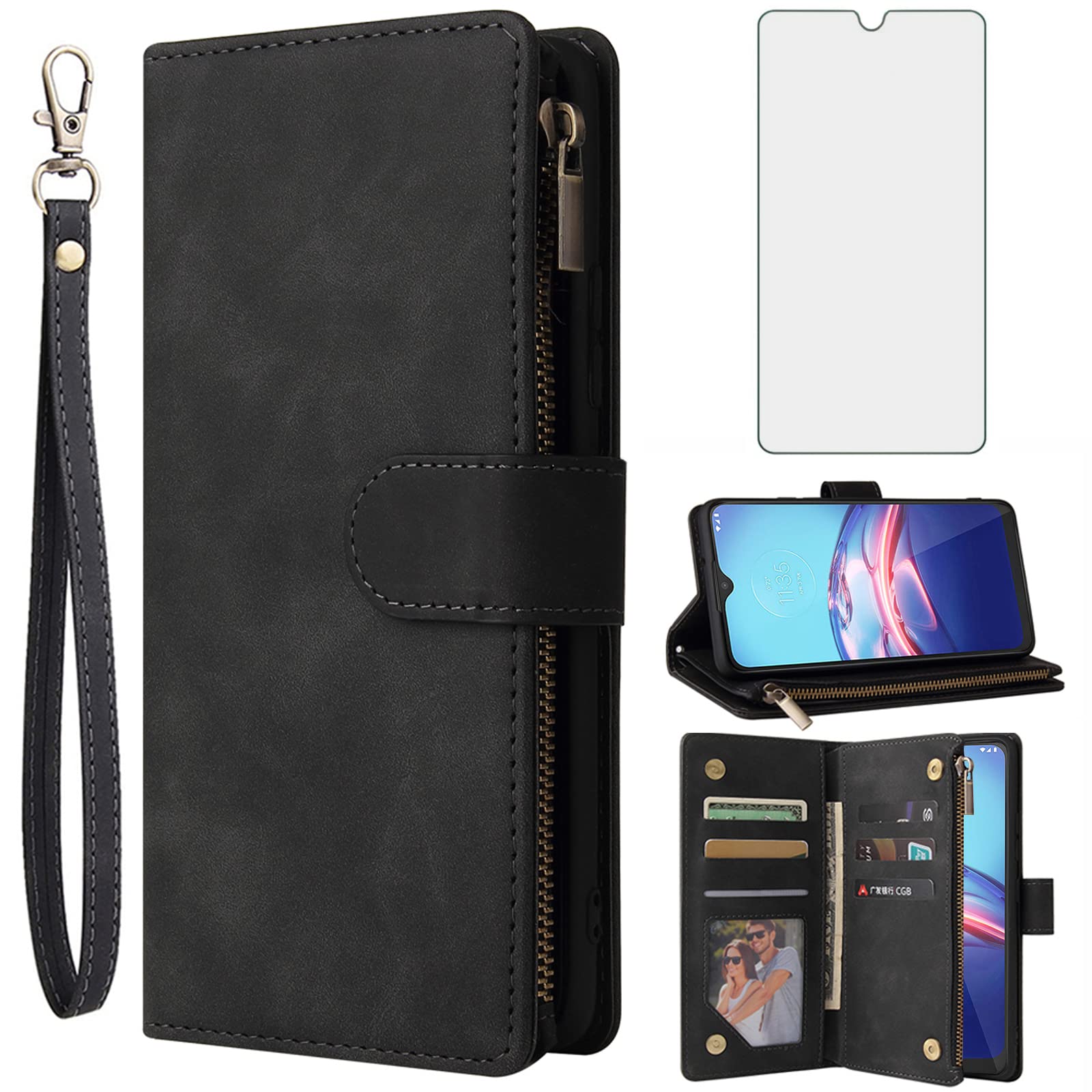Coque Motorola E7 anti-rayure avec verre trempé total - 7