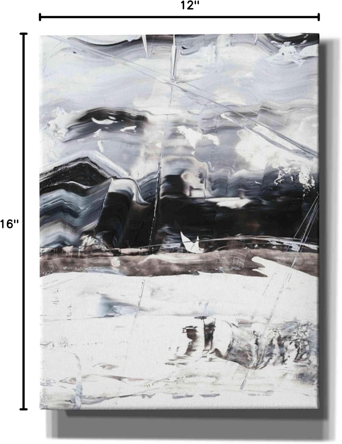Epic Graffiti 'Winter Lightning I' by Ethan Harper Canvas Wall Art, 12"x16"