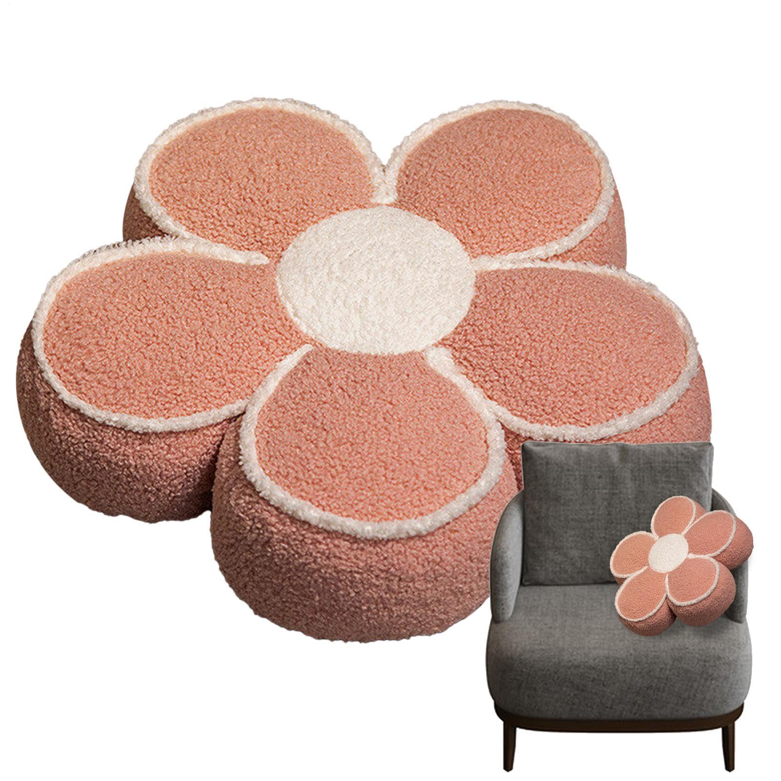 Coussin fleur de sol épais et grand oreiller de corps pour fille