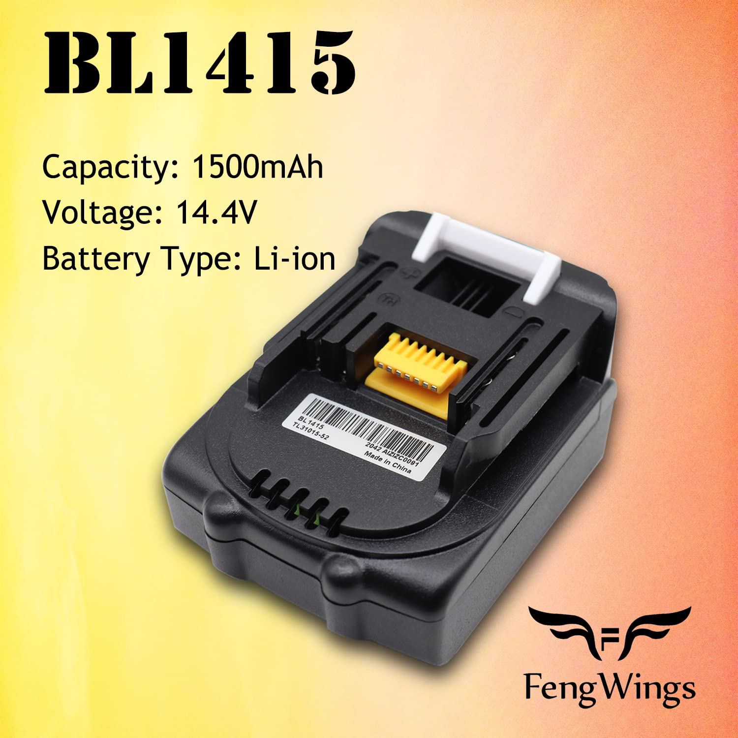 Batteria Per Trapano Makita Con Led 5000mAh - Ricambio Per BL1430 BL1440 BL1415 Con Indicatori LED Batteria Makita 14.4v - 3