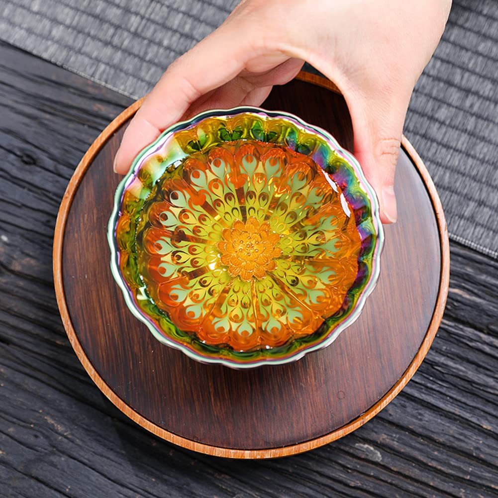 Jianzhan Tenmoku Teacup Set | 2-Piece Chinese Ceramic Tea Bowls With Glaze | Kung Fu Tea Gift Set - View #4