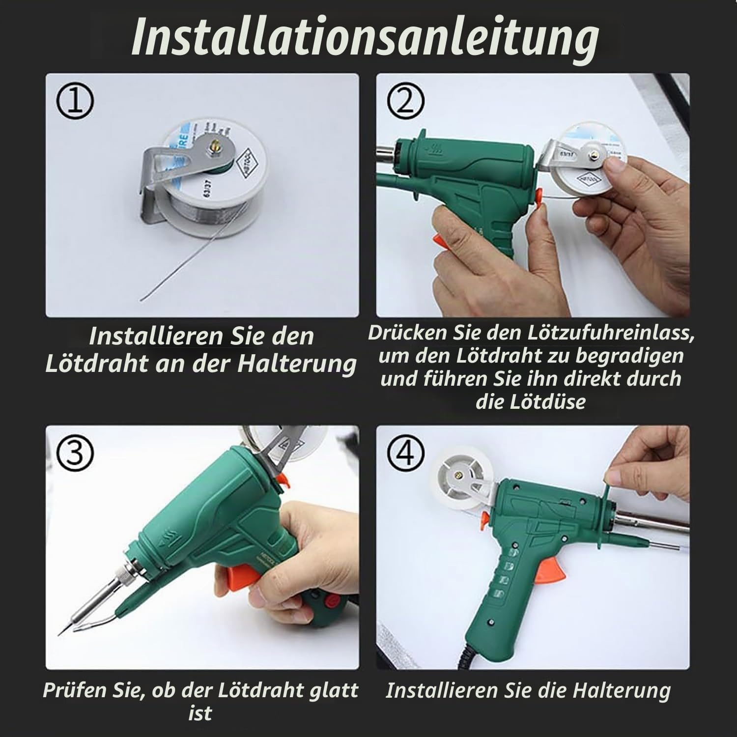 Ayyecoeeye Fünfteiliges Schweißgerät, Vielseitige Schweißpistole, Intern Beheizte Industrielle Laserschweißwerkzeuge, Multi-Function Lötkolben Set