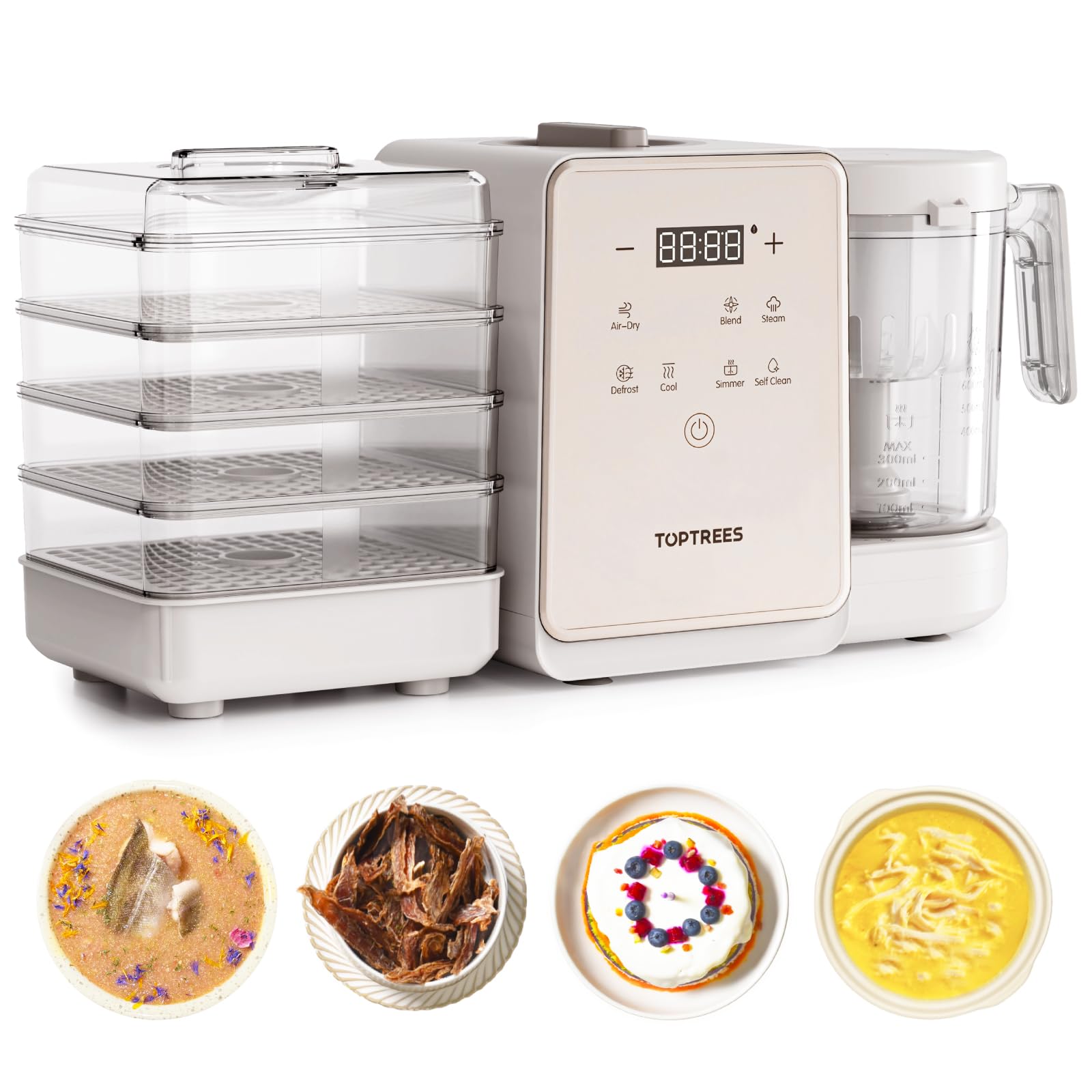 TOPTREES Pet Fresh Maker - Food Processor with Recipe for