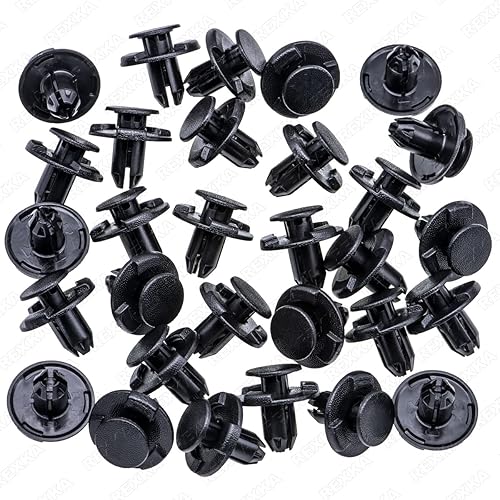 Miniatura 2 de Rexka 30 piezas Fender Liner Cowl Grille Parachoques Bajo Cubierta Clip de Empuje Tipo Retenedor Compatible con Nissan Infiniti 01553-05933