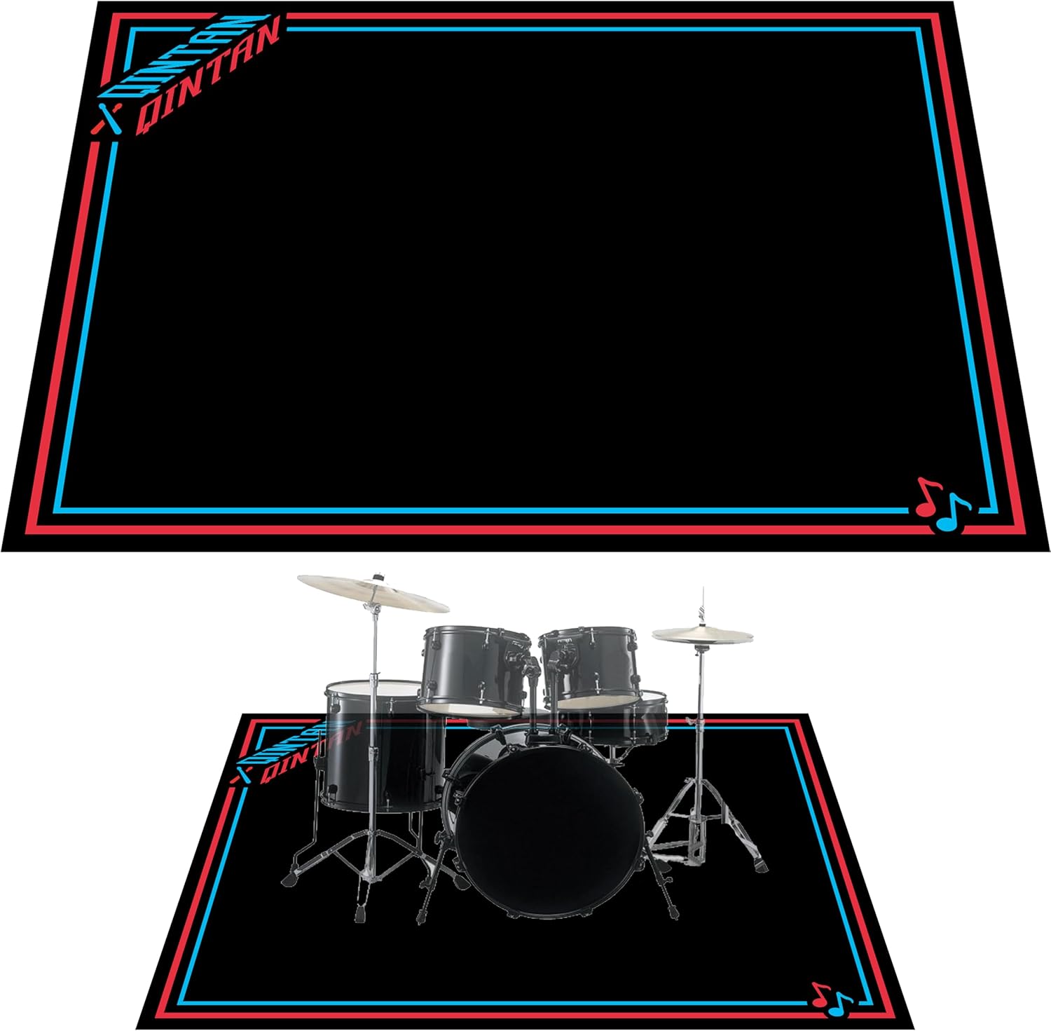 Drum Rug, Drum Mat with NonSlip Grip Bottom(4x5.3Ft), Drum