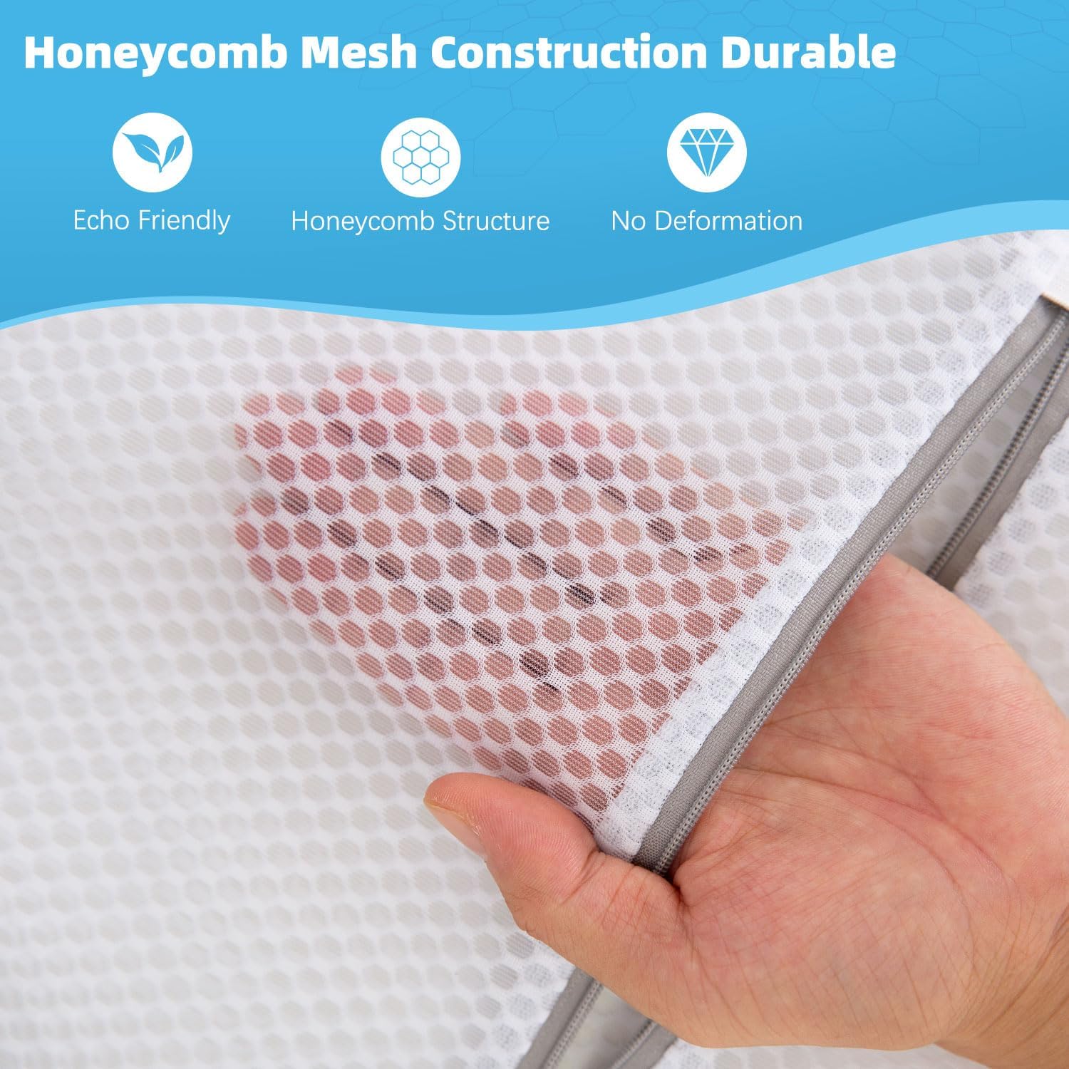 Honeycomb Mesh Laundry Bags - Protect Delicates -2 Honeycomb Mesh Laundry Bags - Protect Delicates -2