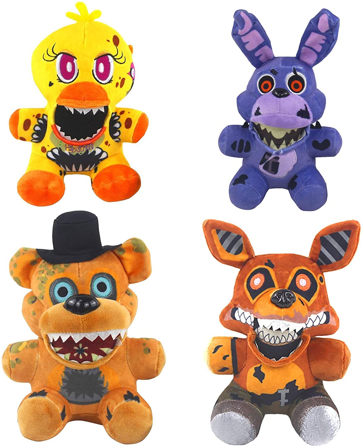 Buy Five Nights at Freddy's Plushies, 7'' FNAF Plushies 4PC Nightmare