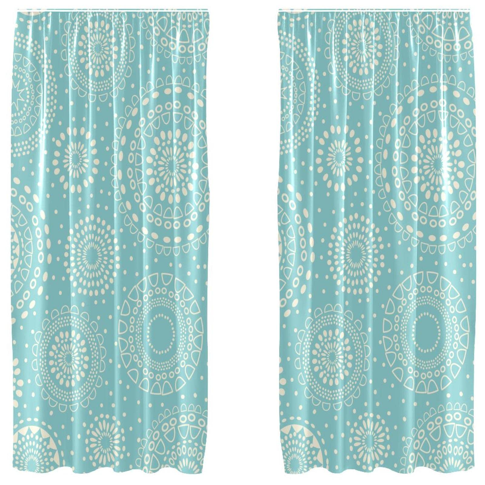 Rideaux occultants pour chambre à coucher créez une ambiance cosy Bohemia Blue Florals