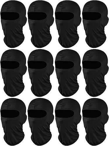 Miniatura 10 de Geyoga 12 piezas de máscara de esquí para hombres, cubierta completa de cara, máscara facial de invierno, protección UV contra el sol, pasamontañas