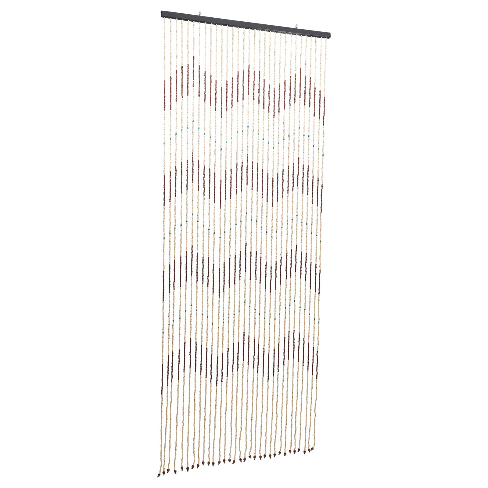 Rideau de porte en bambou - Rideau perles en bois - Rideau à perles en bois - Anti-insectes - Séparateur de pièce - Rideau décoratif pour chambre à coucher, porte de balcon (90 x 220 cm, 31 brins)