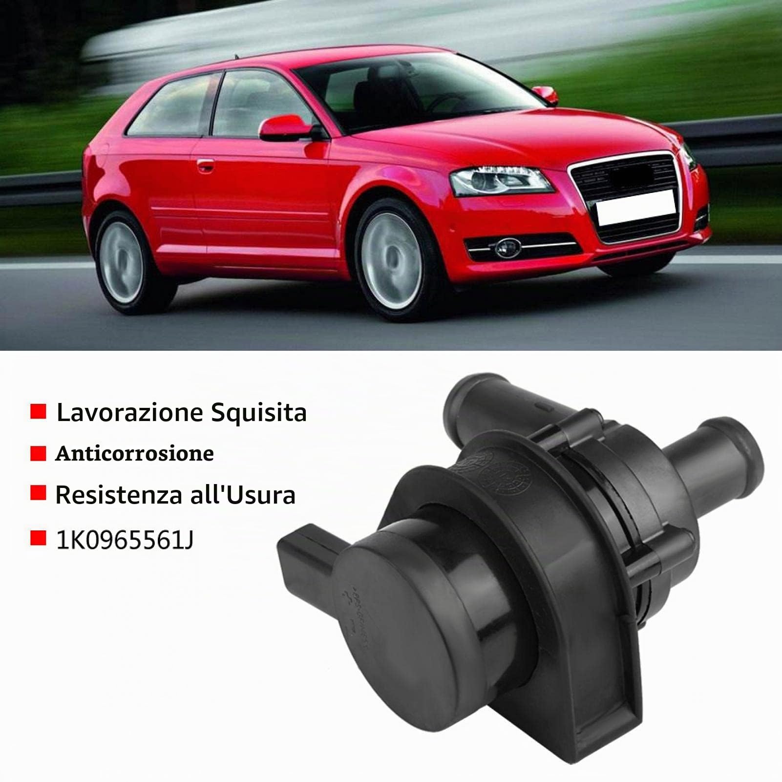 Pompa Acqua Adatto Per B7 Bomba Agua Coche 12v Pompa Acqua Di Raffreddamento Ausiliaria Auto, 1k0965561j Pompa Acqua Di Raffreddamento Ausiliaria Auto Adatto Per Pompa