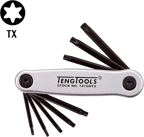Miniatura 2 de Teng Tools Juego de llaves Torx retráctiles de grado industrial de 8 piezas (TX9 - TX40) - 1476NTX