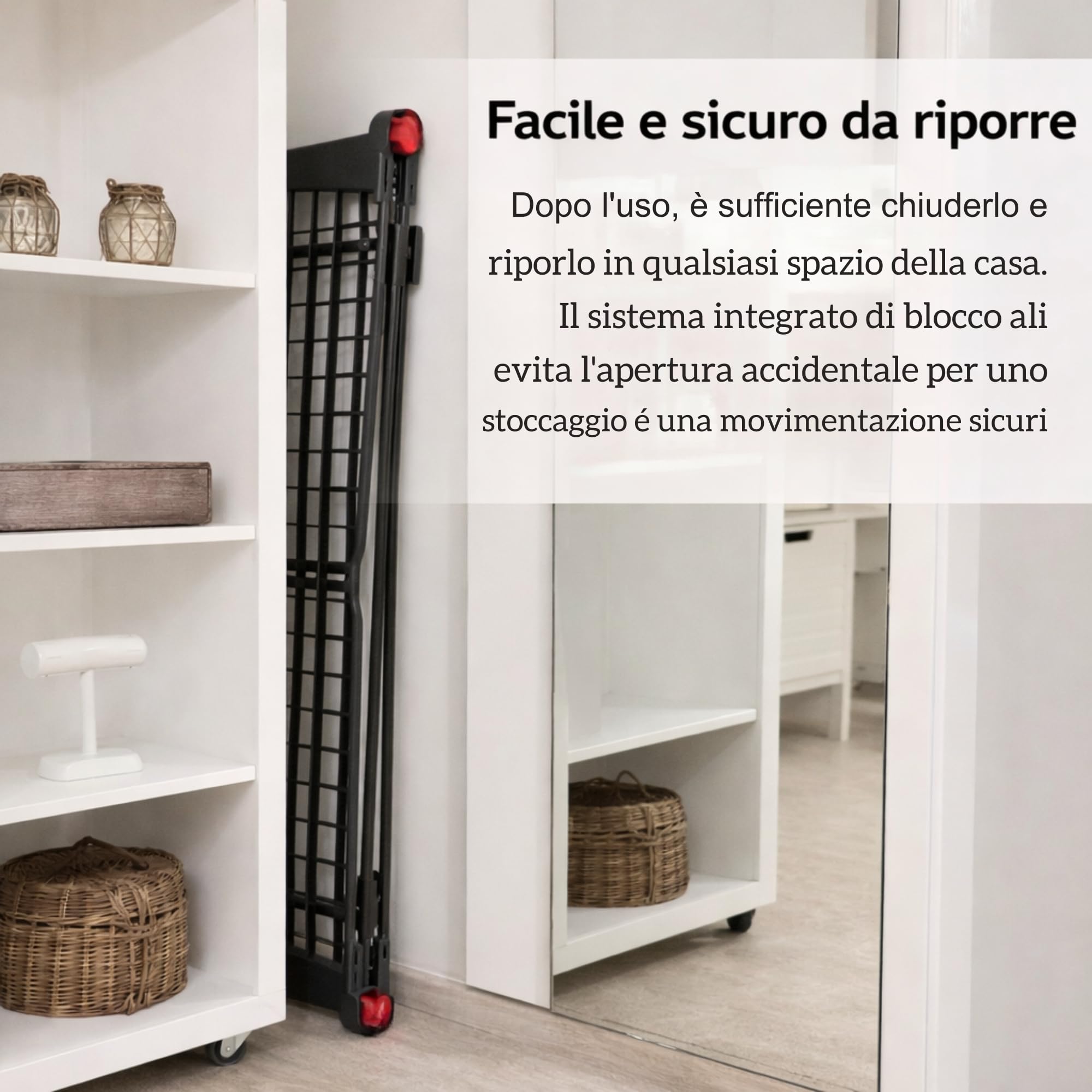 Stendino Pieghevole Infinity Flex Ultimate BLACK - Estensibile 2 metri con Ruote - 30 METRI di STENDITURA - Ali Alte per Lenzuola e Pantaloni - Stendibiancheria con Struttura in Acciaio e Alluminio