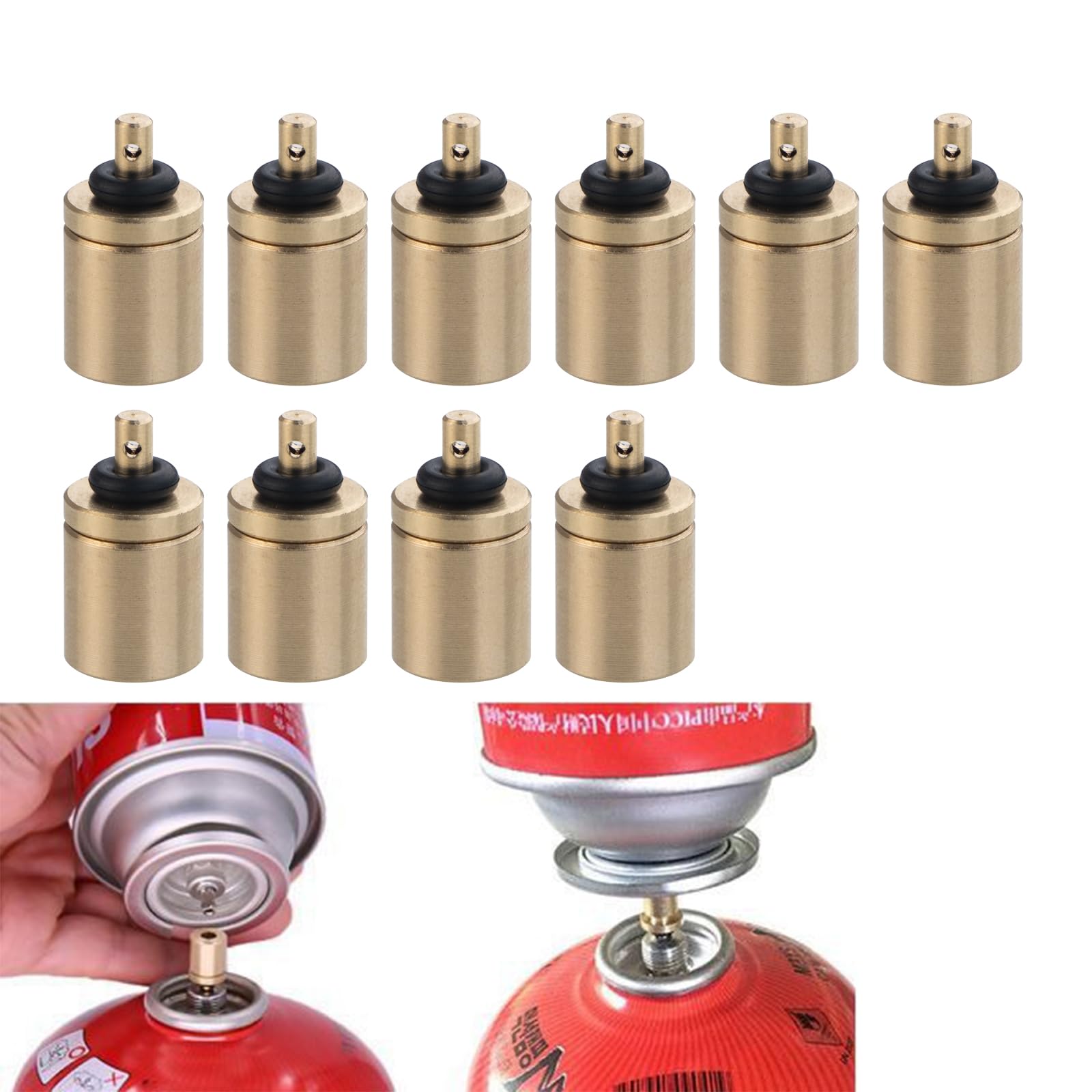 Camping Stove Gas Canister Refill Adapter Valve - Butane Cylinder To Canister Converter