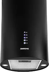 SUGGAR COIFA ILHA REDONDA QUARTZO 35 CM PRETA 220V TP3522PT