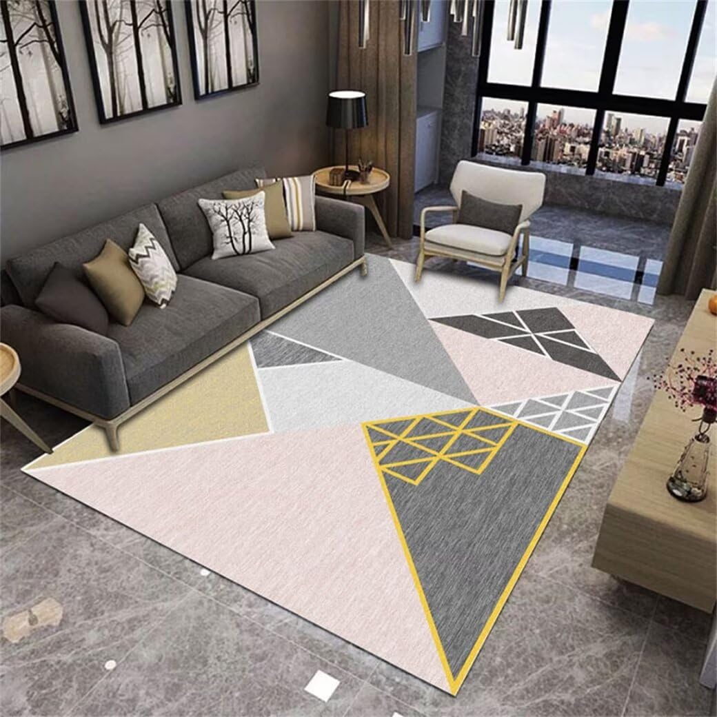 Tapis de chambre fille gris antidérapant et doux pour protéger le sol